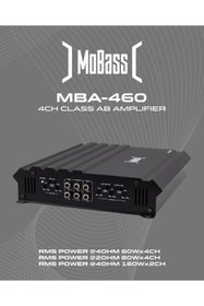 Resim MOBAX Mba-460 4x60rms Yeni Nesil Oto Anfi Oto Amfi Cpr Sound 