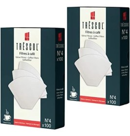 Resim Storemax Kahve Filtresi 4 Numara (Büyük Boy) Beyaz Kağıt 2X100 200&APOS;LÜ Paket 