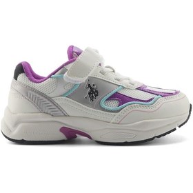 Resim U.s. Polo Assn. Supole 5fx Beyaz Kız Çocuk Spor Ayakkabı Beyaz 