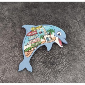 Resim Magnet Balık Caretta Kule Buzdolabı Süsü Ahşap Magnet Mıknatıslı Hediyelik Eşya 