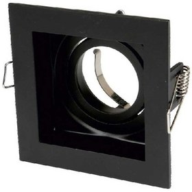 Resim Cata Ct-5223 Pars Kare Spot Kasası Siyah Gu10 