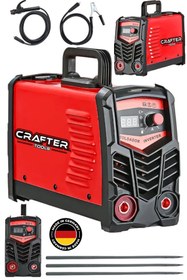 Resim CRAFTERTOOLS Germany Profesyonel 250 Amper Bakır Sargı Dijital Göstergeli Inverter Çanta Kaynak Makinesi 