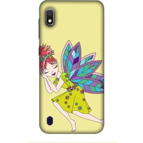 Resim Zipax Deste Samsung Galaxy A10 Kılıf Peri Kızı Baskılı Desenli Silikon Kılıf -8123 