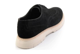 Resim Bambi Siyah Hakiki Deri Erkek Oxford Ayakkabı E01698002602 