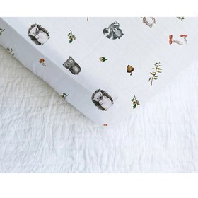 Resim Yaramaz Tavşan Lastikli Pamuk Müslin Çarşaf - 50x90x15 cm 