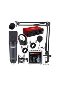 Resim Exclusive Paket-4 Cx2 Mikrofon Glx800 Ses Kartı Stüdyo Kayıt Seti 