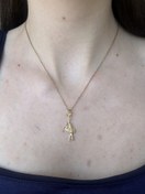 Resim Gold Balerin Kolye 