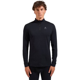 Resim Odlo Merino 200 Bl Top Turtle Neck L/s Half Zip Erkek Siyah İçlik Üst 