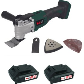 Resim KL Pro KLMT18B-20 18V/2.0AH. Kömürsüz Çift Akülü Şarjlı Çok Amaçlı Makine/raspalama 