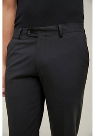 Resim D's Damat Ds Damat Comfort Fit Siyah Düz Travel Kumaş Pantolon 5he03ob35322m 001 