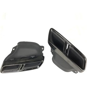 Resim Mercedes Benz W205 C Serisi C63 S Egzoz Ucu Siyah Amg Yazılı 