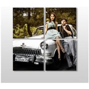 Resim Klasik Araba Kanvas Tablo 70x70cm 