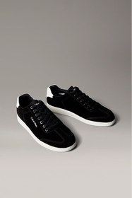 Resim Calvin Klein Erkek Cupsole Tabanlı Süet Sneaker - Siyah 