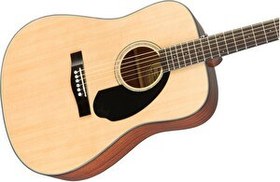 Resim Fender CD-60S Dreadnought Natural Akustik Gitar 
