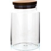 Resim Klt Yv Ahsap Kapaklı Kavanoz Bogumlu 1000Ml 
