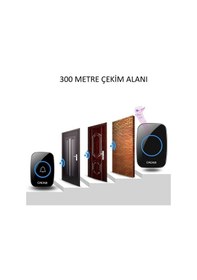 Resim YENİTECH Kablosuz Akıllı Kumandalı Dayanıklı Kapı Zili 