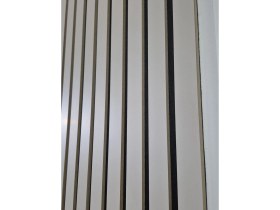 Resim Özbir Kitchen Yeni Gri Akustik Duvar Paneli 100X240 Ahşap Duvar Paneli 