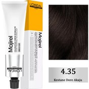 Resim Loreal Professionnel Majirel Gold Coloration Creme - Saç Boyası No: 4.35 Kestane Dore Akaju 60ml 
