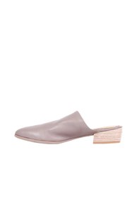 Resim Bueno Shoes Gri Deri Kadın Topuklu Terlik 01wq2603 
