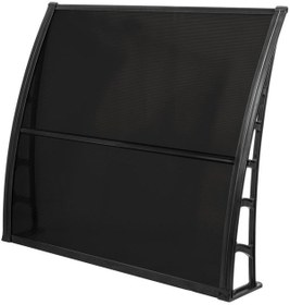 Resim Lupın Kapı Pencere Üstü Pratik Sundurma 105x120 - Siyah 