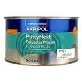Resim Akzo Akripol Puttynext 3u1 Polyester Macun Yesil Brüt 2,5kg 2.5 KG 