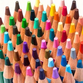 Resim 12/18/24/36/48 adet Renkli Renkli Kalem Seti, Orta Nokta, Ergonomik Kork Vücudu, Ambidextrous, Dikdörtgen Şekil, Kawaii Kırtasiye, Okul Malzemeleri, Okula Dönüş İşaretli Kalemler, 2B Sertlik - Sanatçılar, Okul Projeleri ve Hediyeler için İdeal Renkli Kalem Seti 