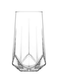 Resim LAV Valeria Cam Meşrubat Bardağı 6'lı 460 ml (Büyük Su/Kokteyl/Soğuk Kahve Bardağı ) 