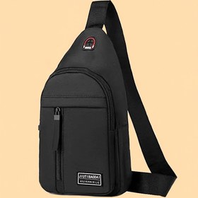 Resim Erkekler için Rahat Kanvas Göğüs Çantası, Hafif, Ayarlanabilir Askı, Fermuar Kapatma, Polyester Astarlı, Yıkanmaz, Dışarıda, Spor, Günlük Kullanım İçin 
