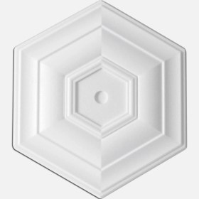 Resim YEDİTEPEOSMANLI Altıgen Desenli Tavan Lamba Göbeği - 50 cm 