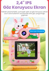 Resim SEYUTECH Çocuk Kamerası Dijital HD Video Kayıt ve Fotoğraf Termal Resim Kağıt Baskılı Yazıcı 