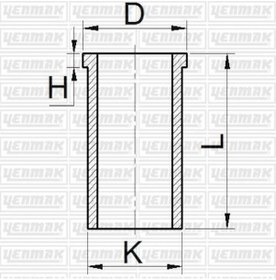 Resim YENMAK 51-65664-000 Gomlek Std-(91.10)-(Hyundai: H100 94-08/Starex 98-08/L300 90-08/L200 90-04 MD1036489 5165664000 (WP799351) (Fiyat:4 Adet İçindir) 