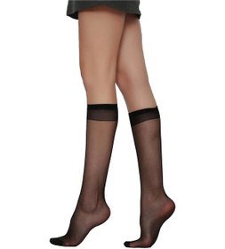 Resim Daymod Lady Fit 15 Dizaltı Çorap Siyah 