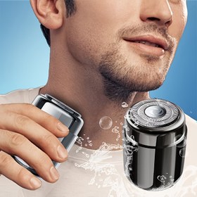 Resim NZND 4'ü 1 arada çok fonksiyonlu elektrikli traş seti, USB ile şarj edilebilir lityum pil, karbon çelik bıçak, taşınabilir burun kılı alıcı, nano cam epilatör, cilt temizleme fırçası, depolama kutusu ile - çok amaçlı seyahat traş kiti 
