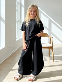 Resim Mona Black Rahat Şalvar Takım Kız Çocuk - 12 Yaş 
