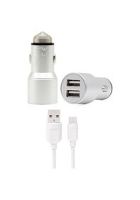 Resim Syrox Çift Usb Girişli Metal 3.1A Micro Araç Şarjı Syx-C32 