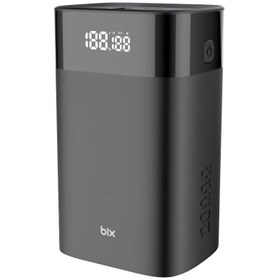Resim Bix Pb65w 20000mah Usb Ve 2*type-c Pd 65w Üç Çıkışlı Dijital Ekranlı Powerbank Siyah 