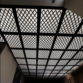 Resim Bazaar Avm Asma Tavan Uyumlu LED Döşenebilir 60X60 cm Tavan Paneli- Altın Renk 