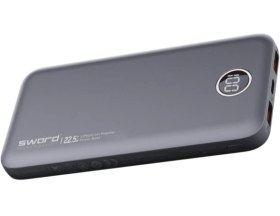 Resim Sword Sword 10F53 10000 mAh Gri USB Kablolu Hızlı Şarj Powerbank - Gri 