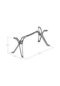 Resim Api Design Drone Soft Metal Ofis Çalışma Masa Ayağı Ahşap-cam-mermer İçin Uygun Siyah 
