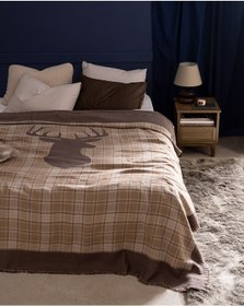 Resim Madame Coco Valensole King Size %100 Pamuk Yatak Örtüsü - Bej Ekru 