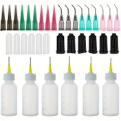 Resim 30Cc İğne Yapıştırma Sıkma Şişesi, Hassas İğne Uygulayıcı Şişesi, 6 Şişe, 18 Dağıtıcı ve 12 Kap ile birlikte gelir, Laboratuvar Kapları, Şişeler > Laboratuvar Dağıtıcı İğne Şişesi 