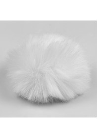 Resim Xiyyadms Lavalier Mikrofon Köylü Kılıfı, Rüzgar Ve Gürültü Engeli, Yumuşak Tavşan Tüyü, Dışarıda/içerde Kullanım, Beyaz 