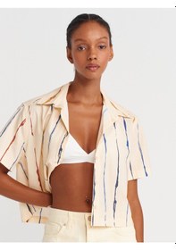 Resim Dilvin 50516 Kısa Kollu Gömlek-sarı Sarı 