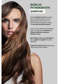Resim Bioblas Onarıcı Bakım Saç Dökülmesine Karşı Phytokeratin Şampuan 1.000 Ml - Keratin Bakım, Yıpranmış Saçlar 