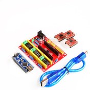 Resim Cnc Kalkan V4 Nano 3 0.3 Adet A4988 Reprap Step için 