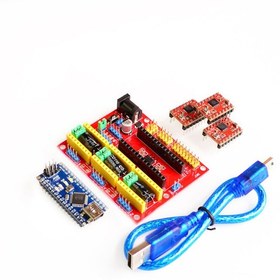 Resim Cnc Kalkan V4 Nano 3 0.3 Adet A4988 Reprap Step için 