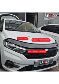 Resim Dacia Sandero 2021- Yılı Ve Sonrası Uyumlu Kaput Rüzgarlığı 4mm Siyah 