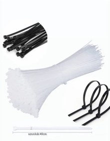 Resim Plastik Cırt Beyaz Siyah Kelepçe 40 C.m 