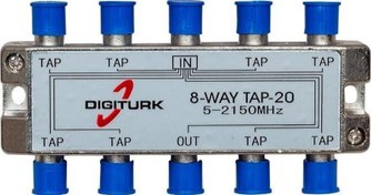 Resim DIGITURK 5-2150 MHZ 20DB 8 YOLLU TAP SWITCH 1/8 SPLITTER Powermaster