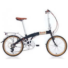 Resim Bianchi New Vintage 20 Jant Katlanır Bisiklet (Siyah Glossy) 